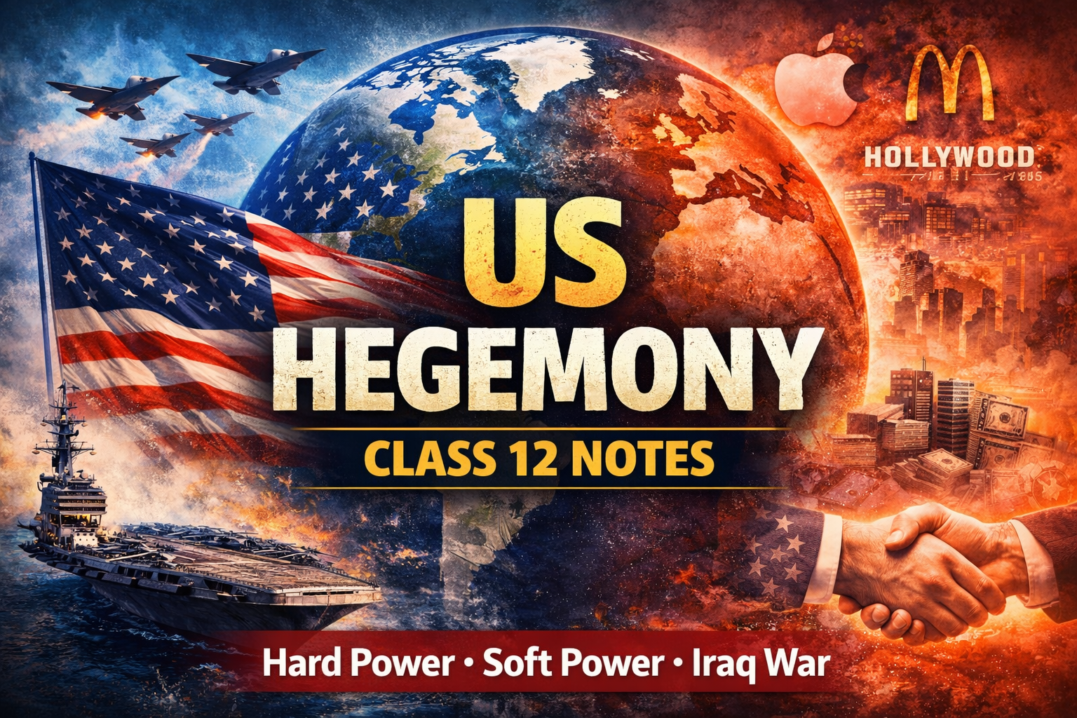 You are currently viewing US Hegemony in World Politics Class 12 CBSE – Complete Notes with 8 Must-Know Concepts | Nextoper