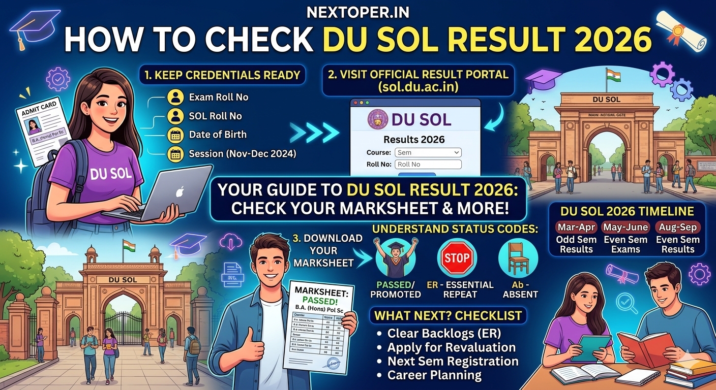 You are currently viewing How to Check DU SOL Result 2026 | Nextoper