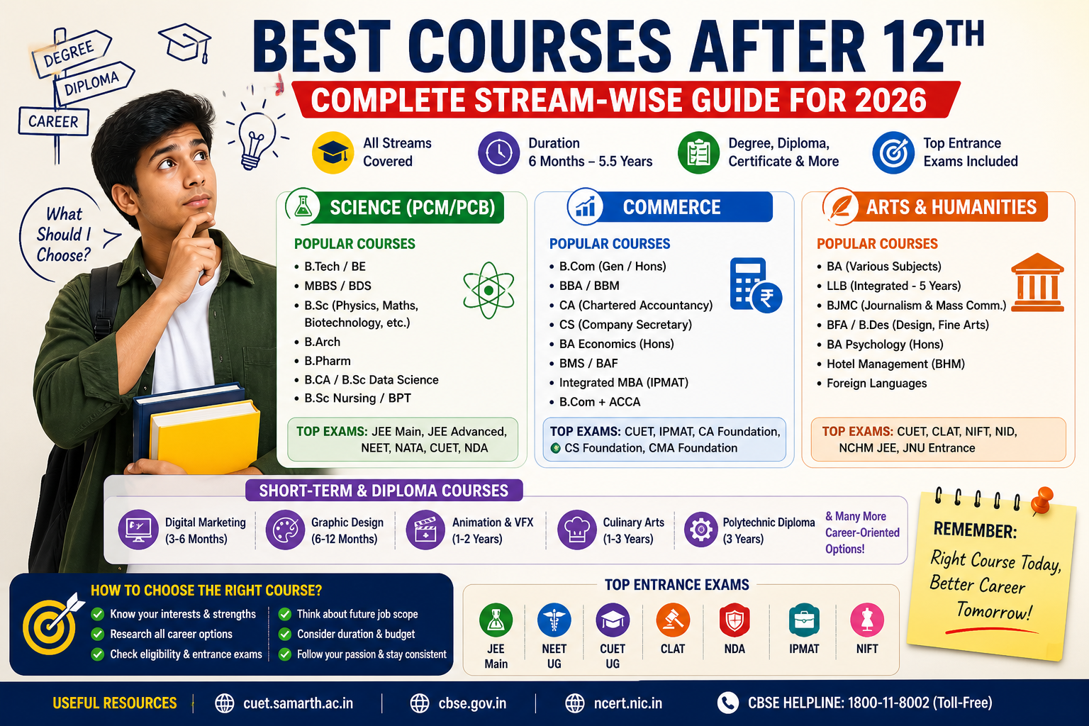 You are currently viewing Best Courses After 12th: Complete Stream-Wise Guide for 2026 | Nextoper
