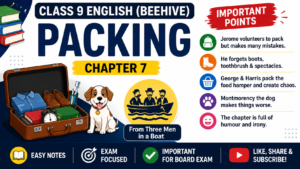 NCERT Class 9 English Packing Notes Handwritten-Style | Nextoper Notes