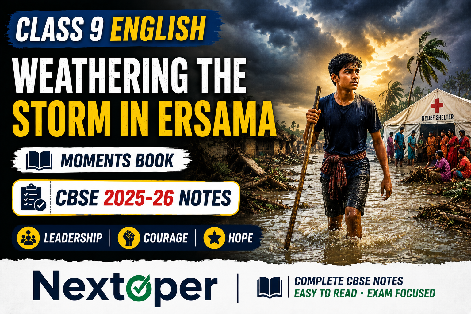 You are currently viewing NCERT Class 9 English Chapter 6 Notes Weathering the Storm in Ersama PDF Notes | Nextoper Notes