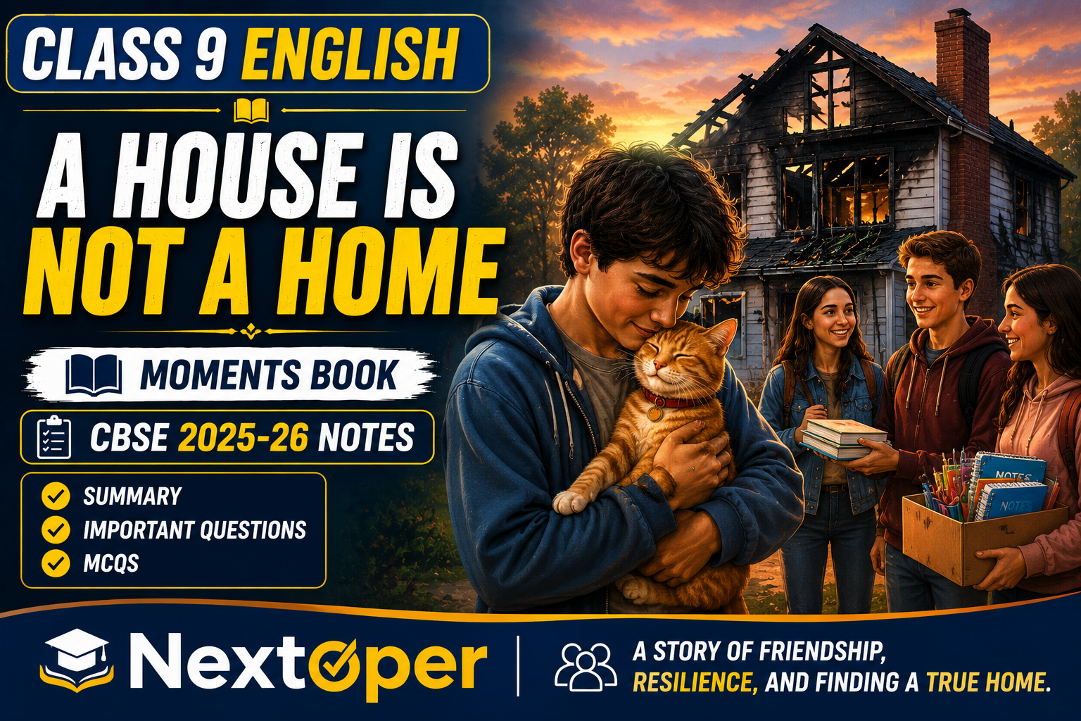 You are currently viewing NCERT Class 9 English Chapter 8 Notes A House Is Not a Home PDF Notes | Nextoper