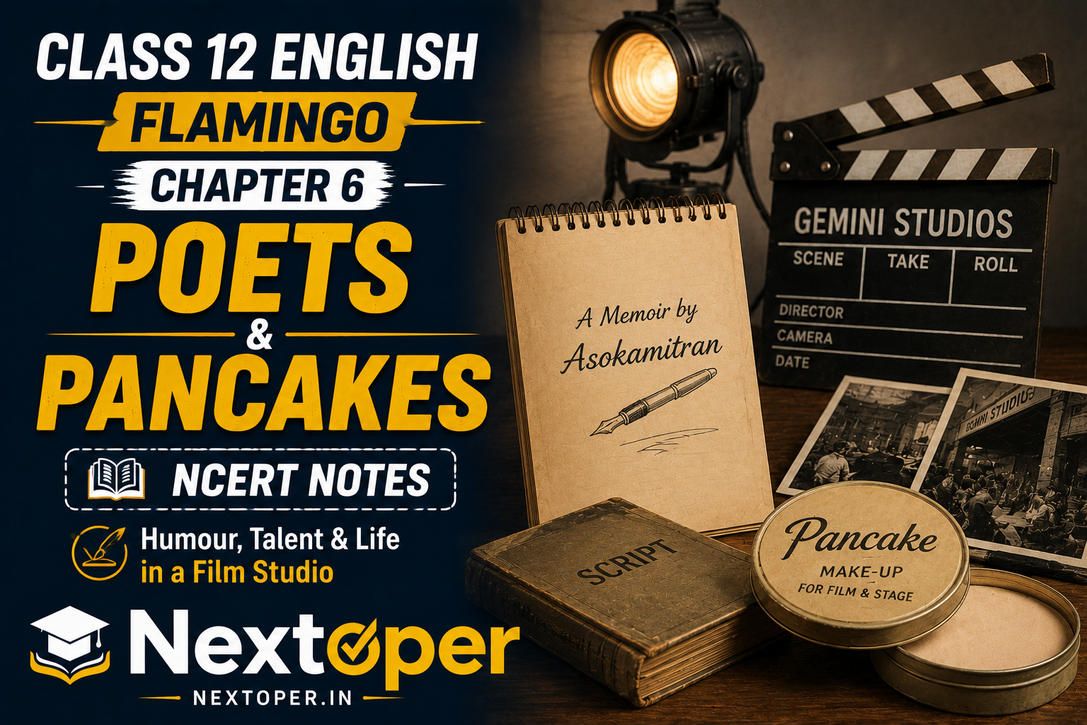 You are currently viewing CBSE Class 12 English Flamingo Chapter 6 Notes | Poets and Pancakes PDF Notes | Nextoper Notes