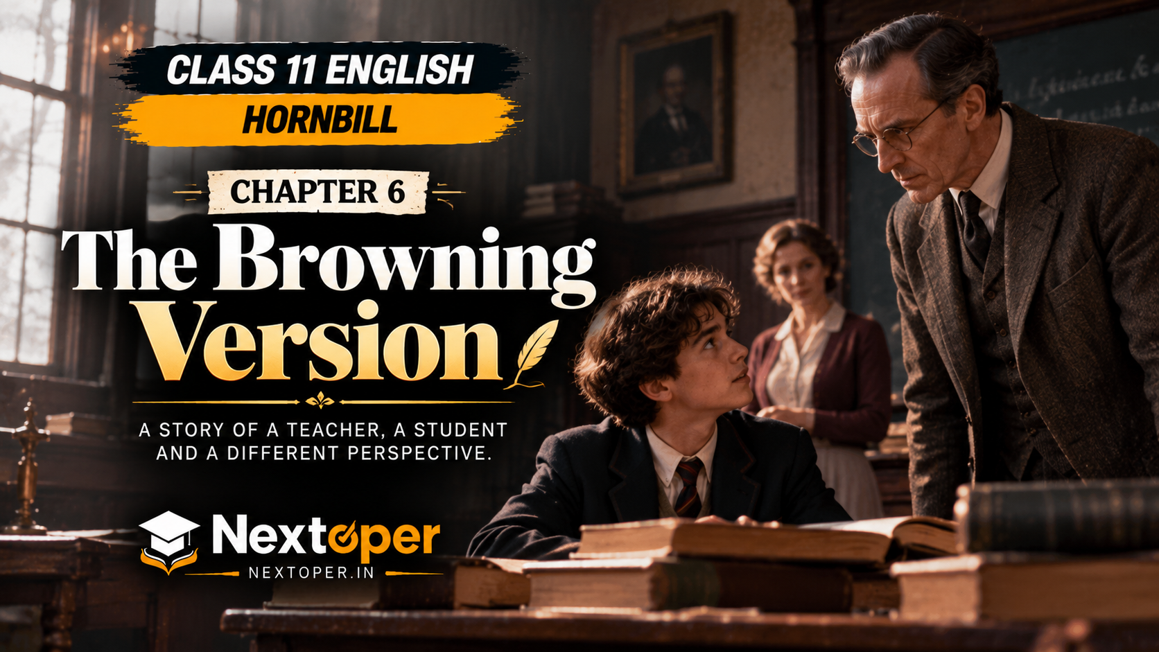 You are currently viewing CBSE Class 11 English Chapter 6 The Browning Version PDF Notes – Summary, Themes and NCERT Answers | Nextoper Notes